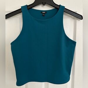 Express Body Contour Teal Tank Top
